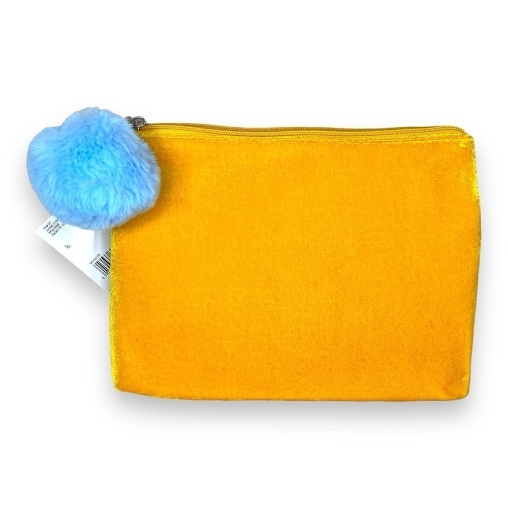 NEW CONAIR GOLD VELOUR COSMETIC BAG TRAVEL   NWT